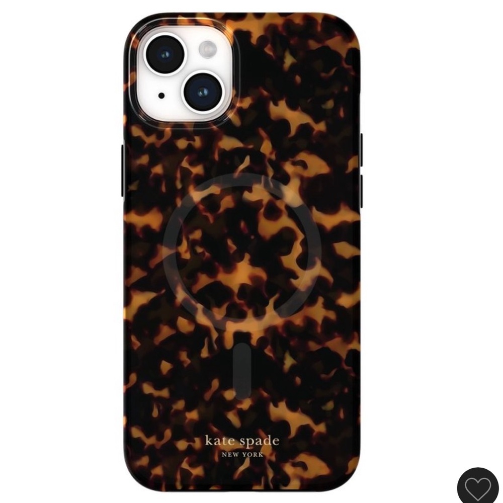 kate spade Brown Tortoiseshell iPhone 15 Plus case